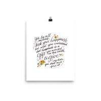 Happiness Quote Art Print - Image 3