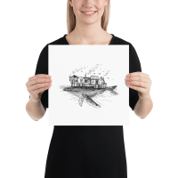 Big Fish Shacks Art Print - Image 4