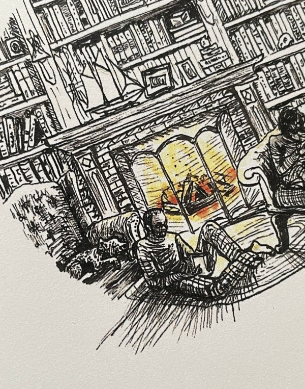 Quiet 5.5" Art Print (Inktober Day 30)