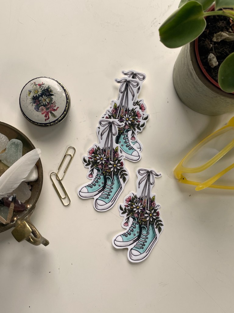 Shoe Bouquet - vinyl sticker