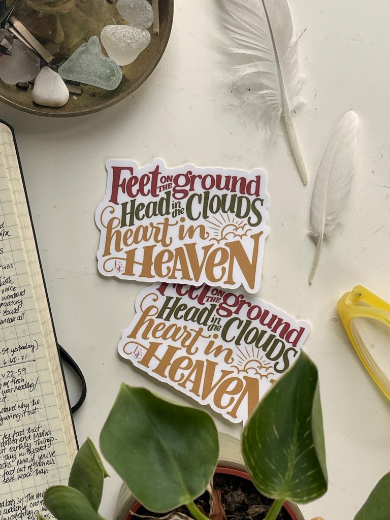 Heart in Heaven - vinyl sticker