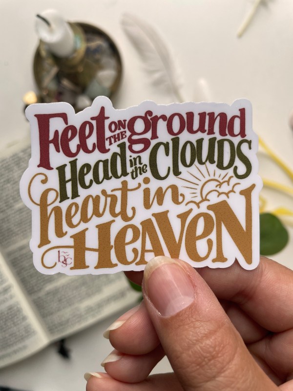 Heart in Heaven - vinyl sticker