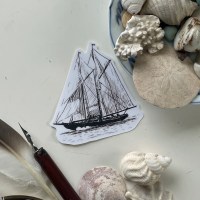 Bluenose (Inktober art) - Vinyl Sticker - Image 2