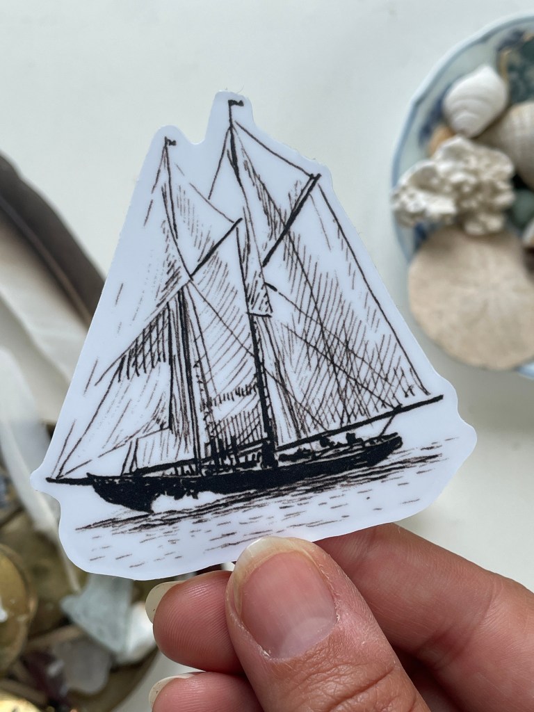 Bluenose (Inktober art) - Vinyl Sticker