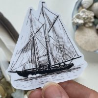 Bluenose (Inktober art) - Vinyl Sticker - Image 1