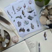 Seafarer - Sticker Sheet (Planner Stickers) - Image 1