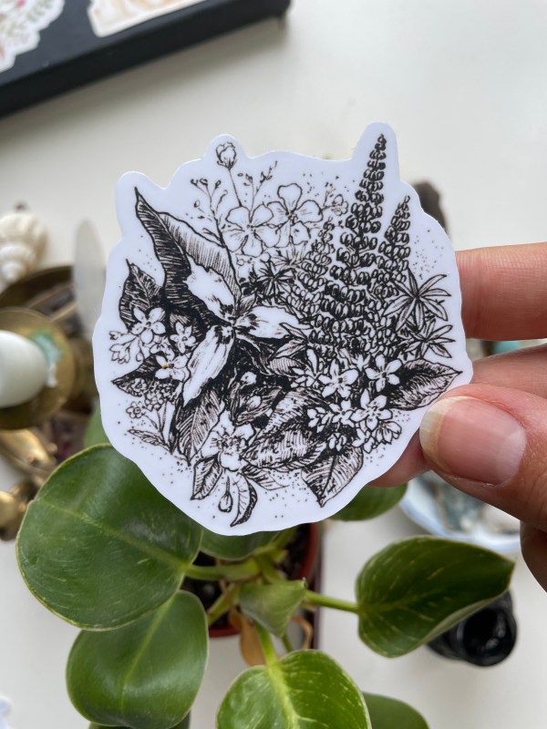 NS Flora (Inktober art) - Vinyl sticker