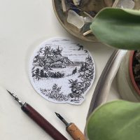 Blomidon (Inktober art) - Vinyl Sticker - Image 2