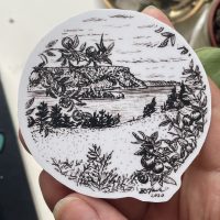 Blomidon (Inktober art) - Vinyl Sticker - Image 1