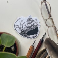Giant Squid (Inktober art) - Vinyl sticker - Image 2