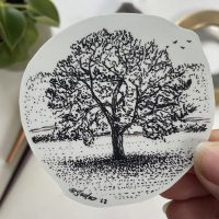 Shubie Tree (Inktober art) - Vinyl sticker - Image 1