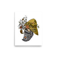 Floral Fisherman Art Print - Image 4