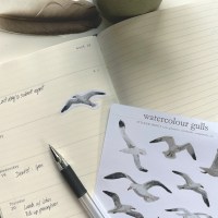 Watercolour Gulls - Sticker Sheet (planner stickers) - Image 3