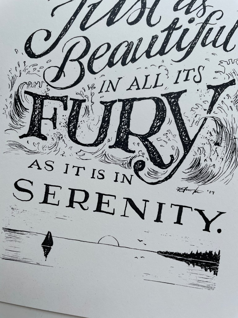 Fury and Serenity - 8x10 Art Print