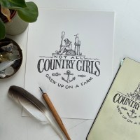 Country Girls - 8x10 Art Print - Image 1