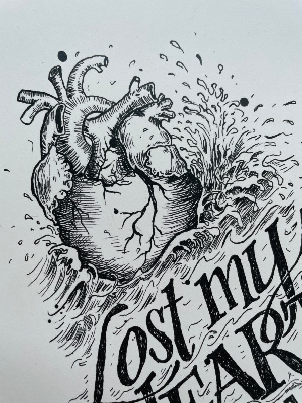 Lost My Heart at Sea - 8x10 Art Print