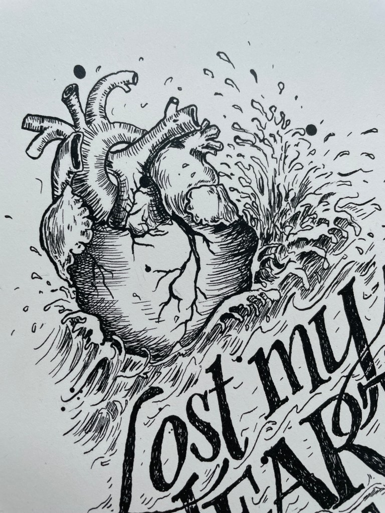 Lost My Heart at Sea - 8x10 Art Print