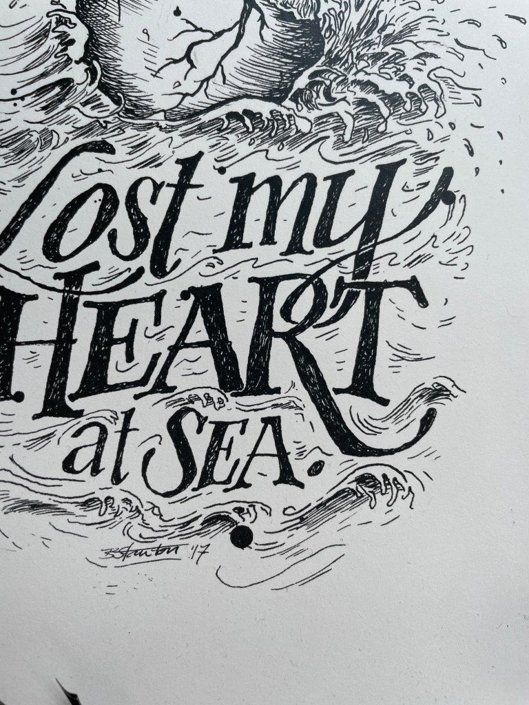 Lost My Heart at Sea - 8x10 Art Print