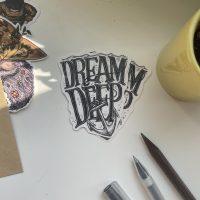 Dream Deep - vinyl sticker - Image 2