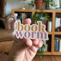 Book Worm - vinyl sticker - Image 2