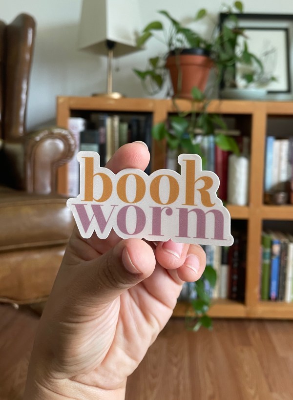 Book Worm - vinyl sticker