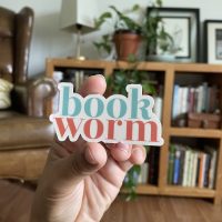 Book Worm - vinyl sticker - Image 3