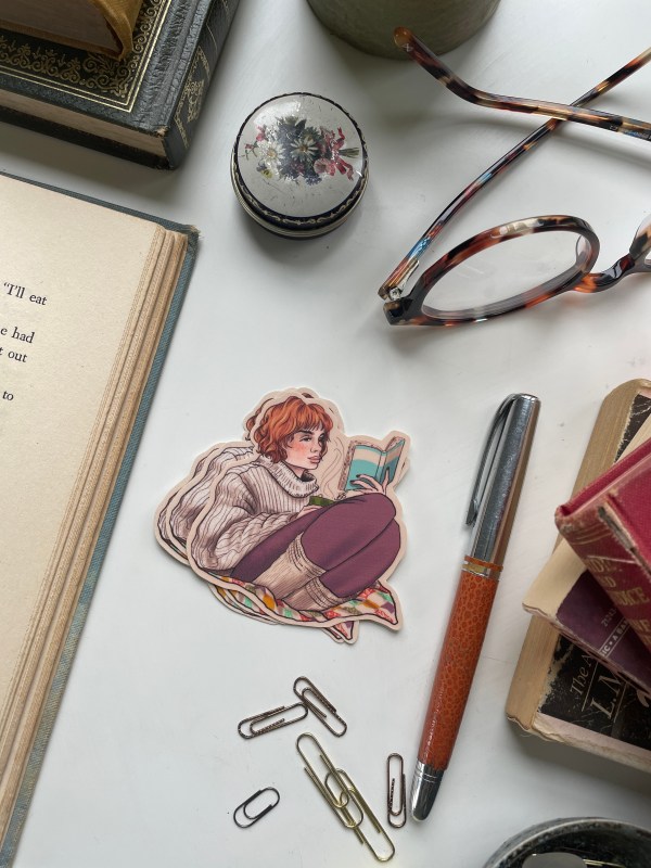 Reading Girls: Gwen - vinyl sticker