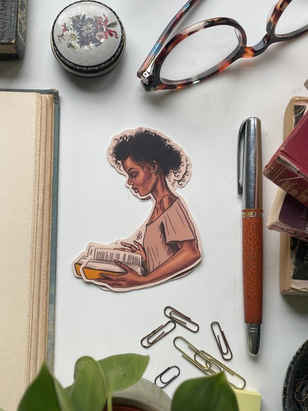 Reading Girls: Paige - vinyl sticker