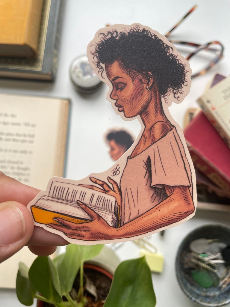 Reading Girls: Paige - vinyl sticker