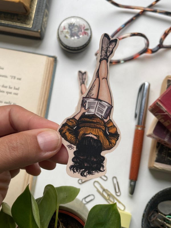 Reading Girls: Ella (revised) - vinyl sticker
