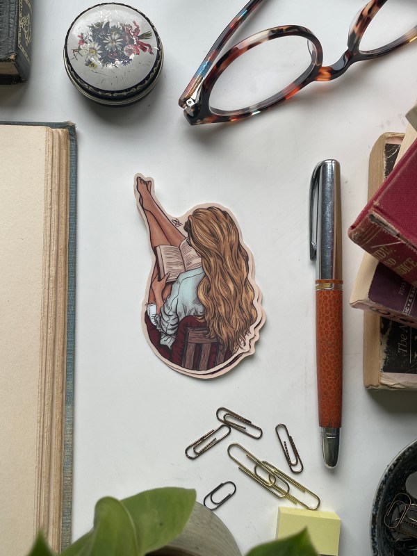 Reading Girls: Sophie - vinyl sticker