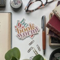 Book Worm - vinyl sticker - Image 1