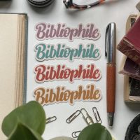 Bibliophile - vinyl sticker - Image 1