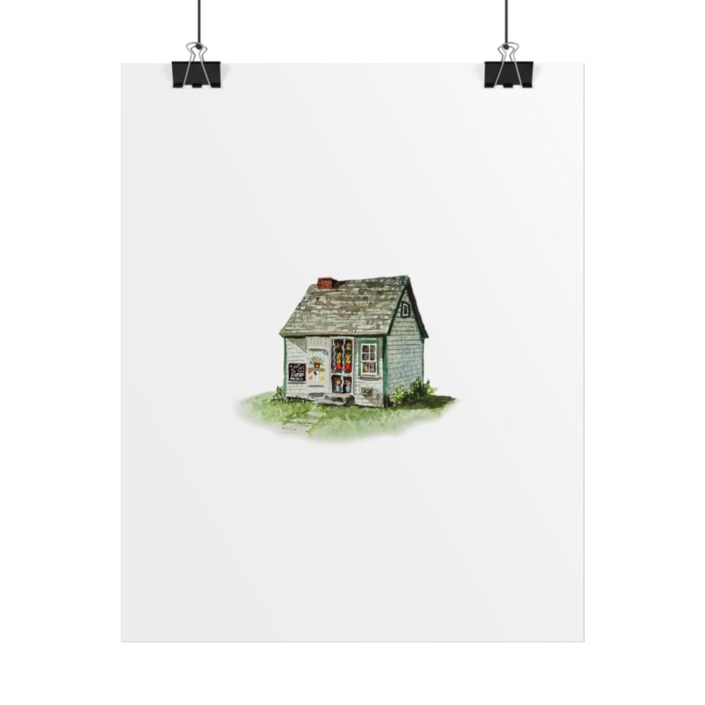 Maud's House Watercolour Art Print