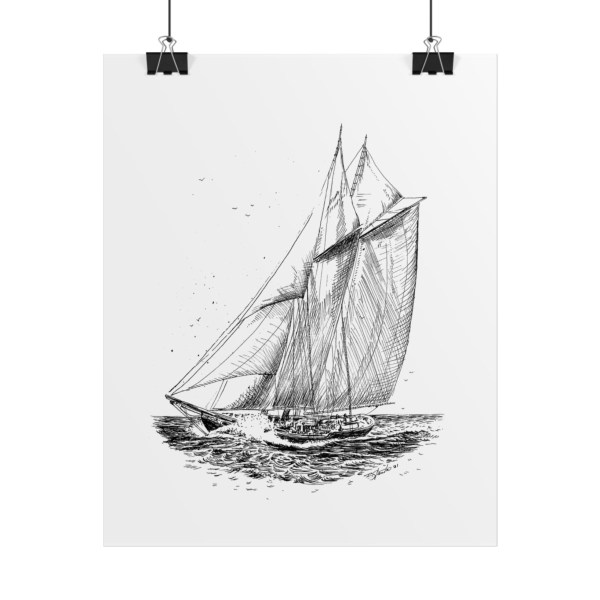 Set Sail Pen and Ink Art Print