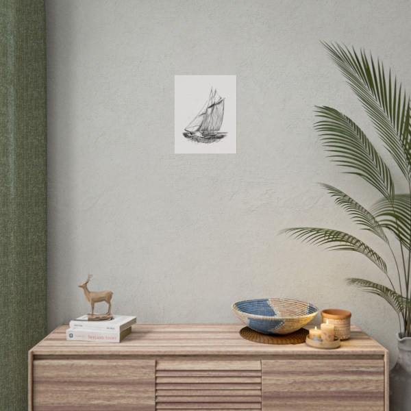 Set Sail Pen and Ink Art Print