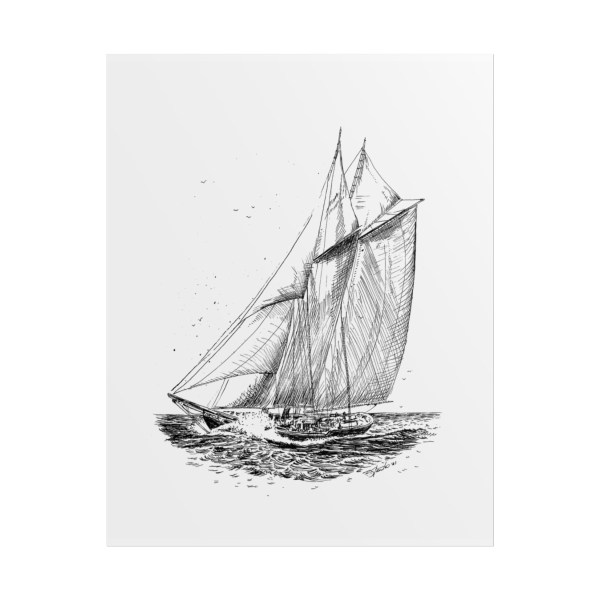 Set Sail Pen and Ink Art Print