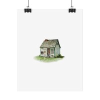 Maud's House Watercolour Art Print - Image 2