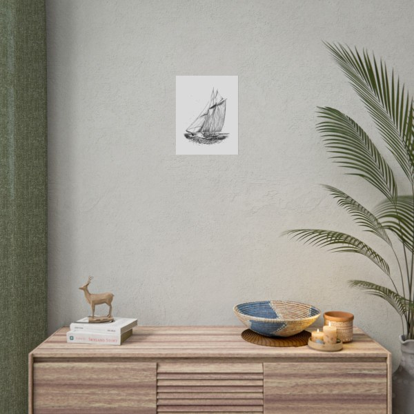 Set Sail Pen and Ink Art Print