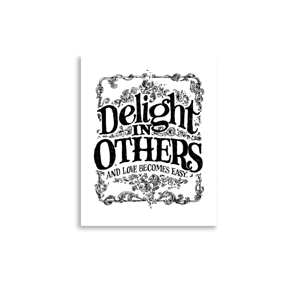 Delight in Others Art Print - Image 1
